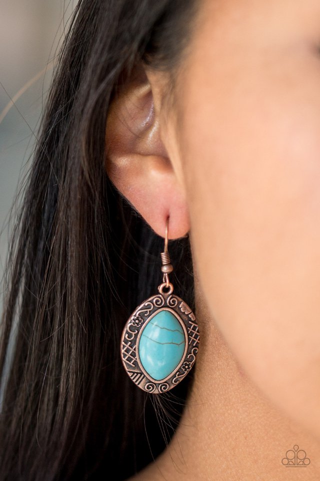 Paparazzi ♥ Aztec Horizons - Copper ♥ Earrings