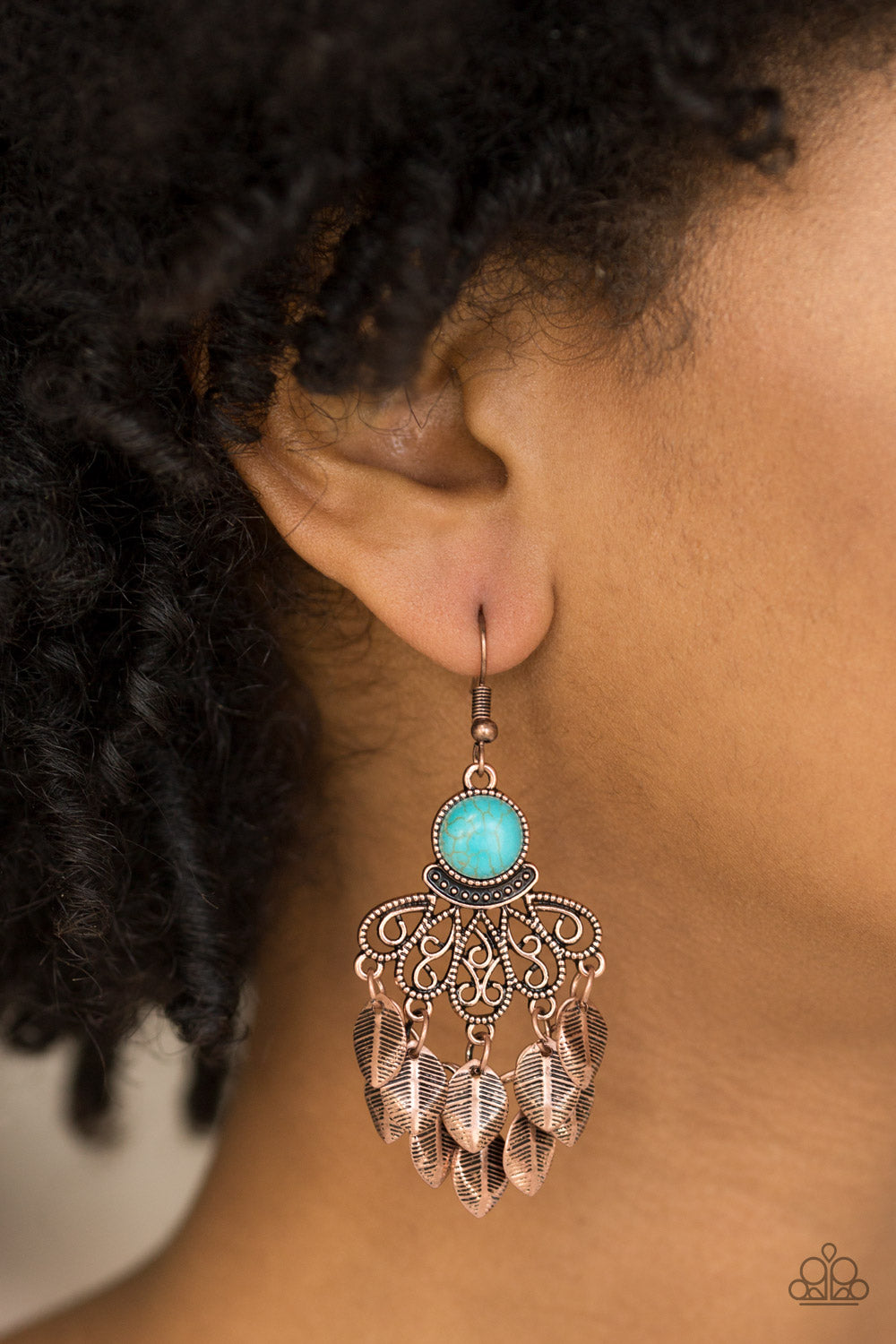 Paparazzi ♥ A Bit On The Wildside - Copper ♥ Earrings