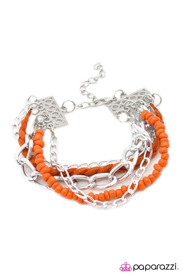 Paparazzi ♥ I Feel You - Orange ♥ Bracelet