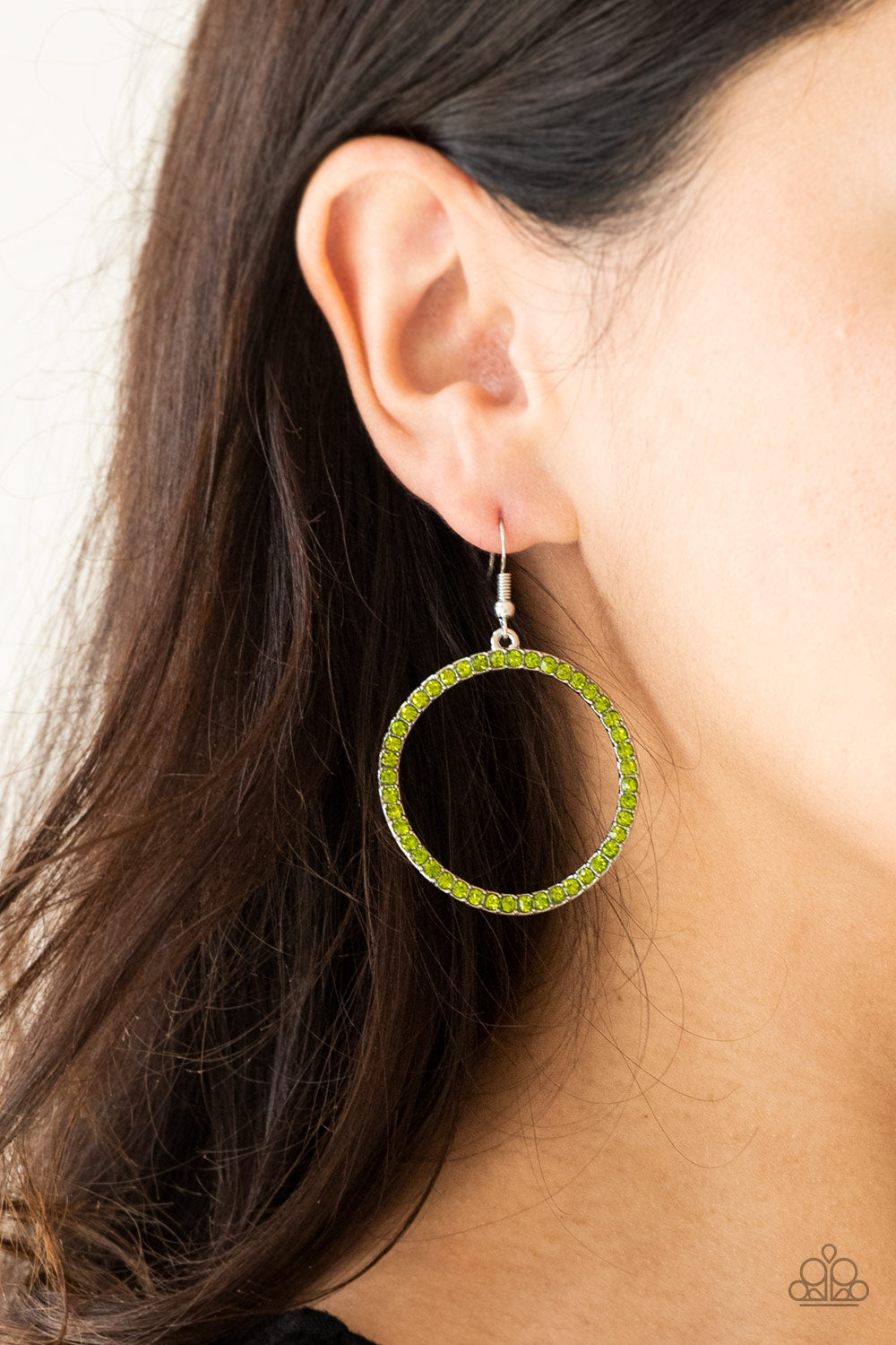 Paparazzi ♥ Stoppin Traffic - Green ♥ Earrings