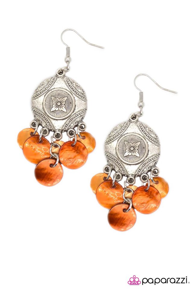 Paparazzi ♥ So Far, So Good - Orange ♥ Earrings