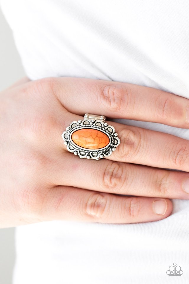 Paparazzi ♥ Desert Grotto - Orange ♥ Ring