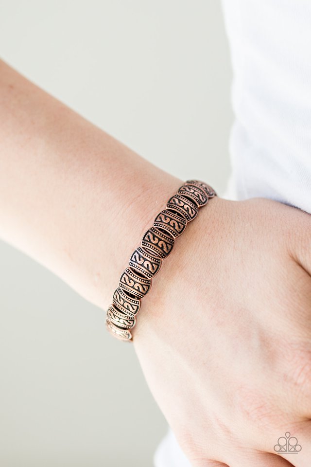 Paparazzi ♥ Montezuma Mountains - Copper ♥ Bracelet