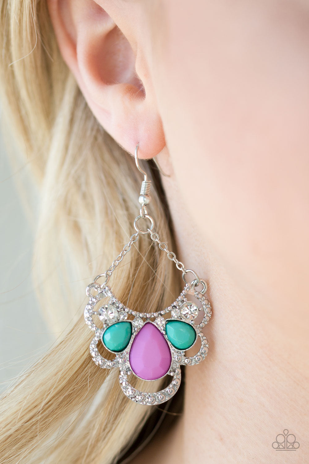 Paparazzi ♥ Caribbean Royalty - Multi ♥ Earrings