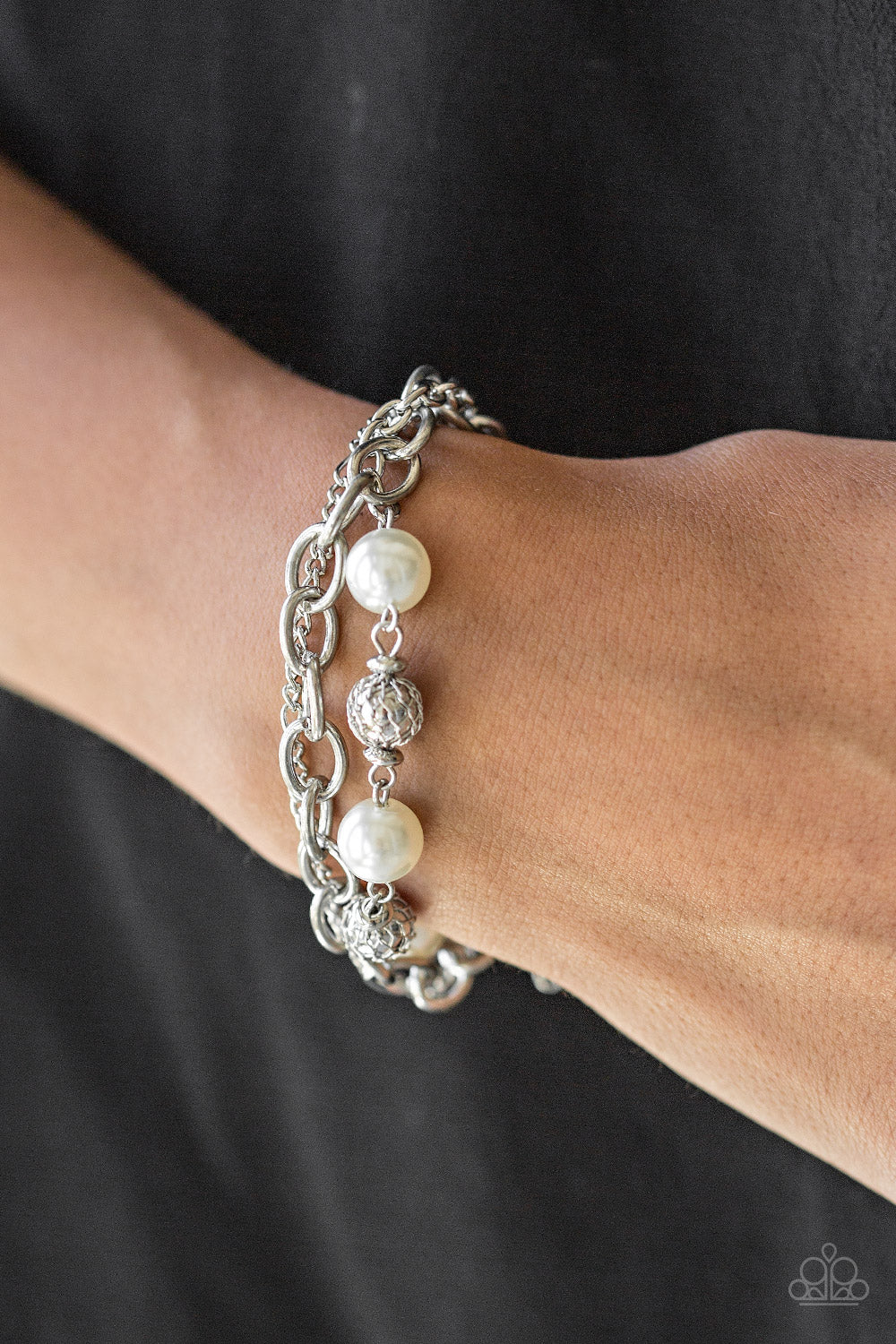 Paparazzi ♥ Vintage Variety - White ♥ Bracelet