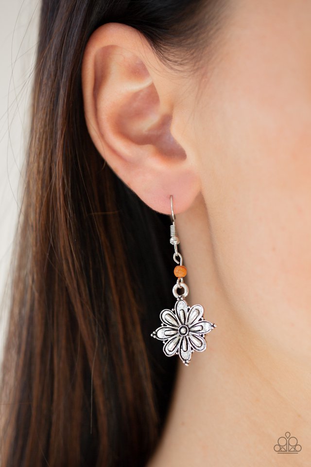 Paparazzi ♥ Cactus Blossom - Orange ♥ Earrings