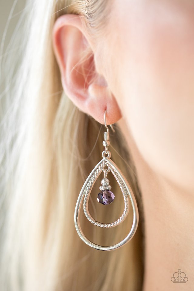 Paparazzi ♥ REIGN On My Parade - Purple ♥ Earrings