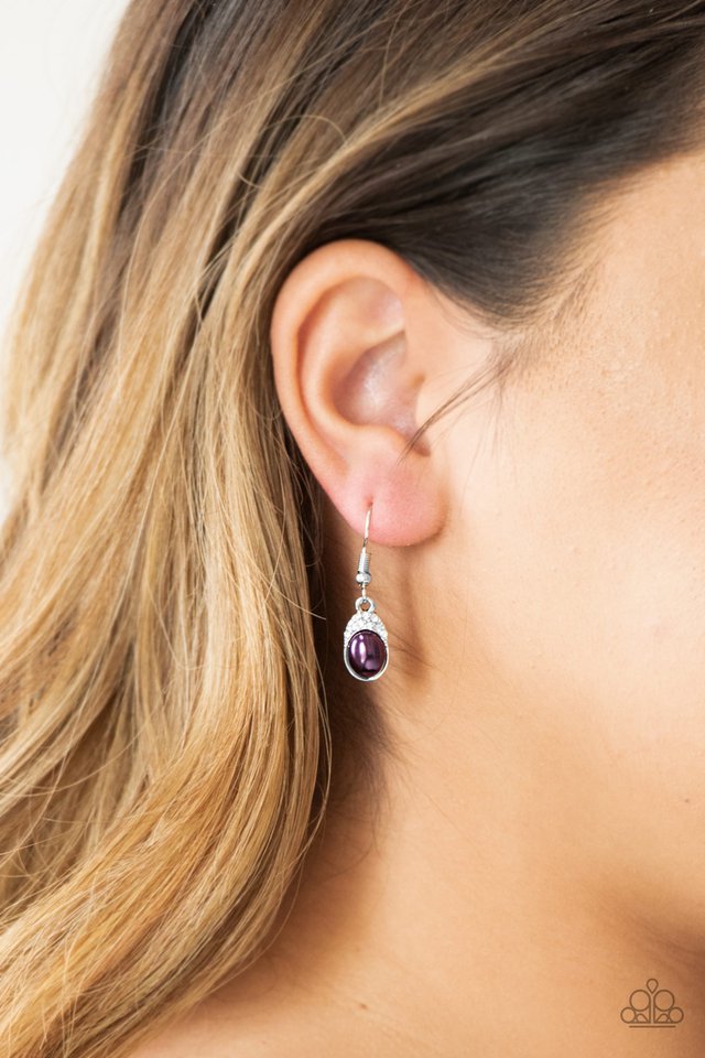 Paparazzi ♥ How Fancy - Purple ♥ Earrings