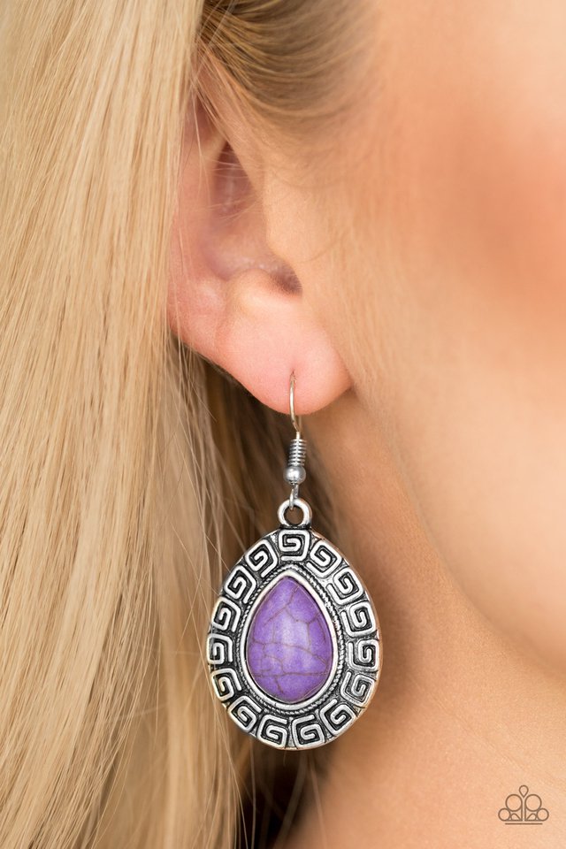 Paparazzi ♥ Tribal Tango - Purple ♥ Earrings