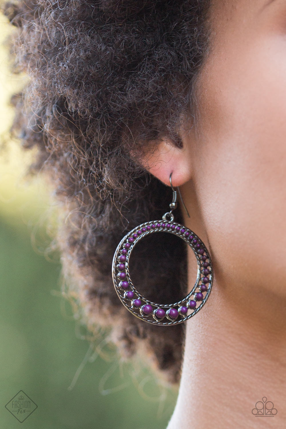 Paparazzi ♥ Bead Beat - Purple ♥ Earrings