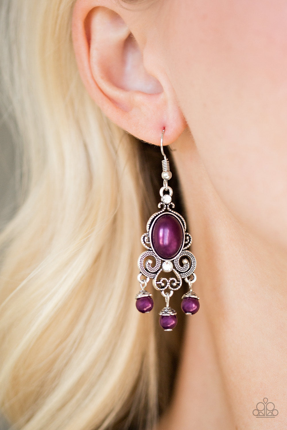 Paparazzi ♥ I Better Get GLOWING - Purple ♥ Earrings
