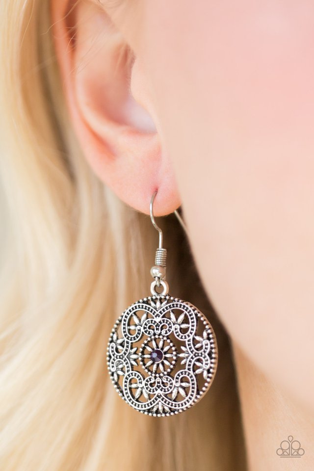 Paparazzi ♥ Rochester Royale - Purple ♥ Earrings