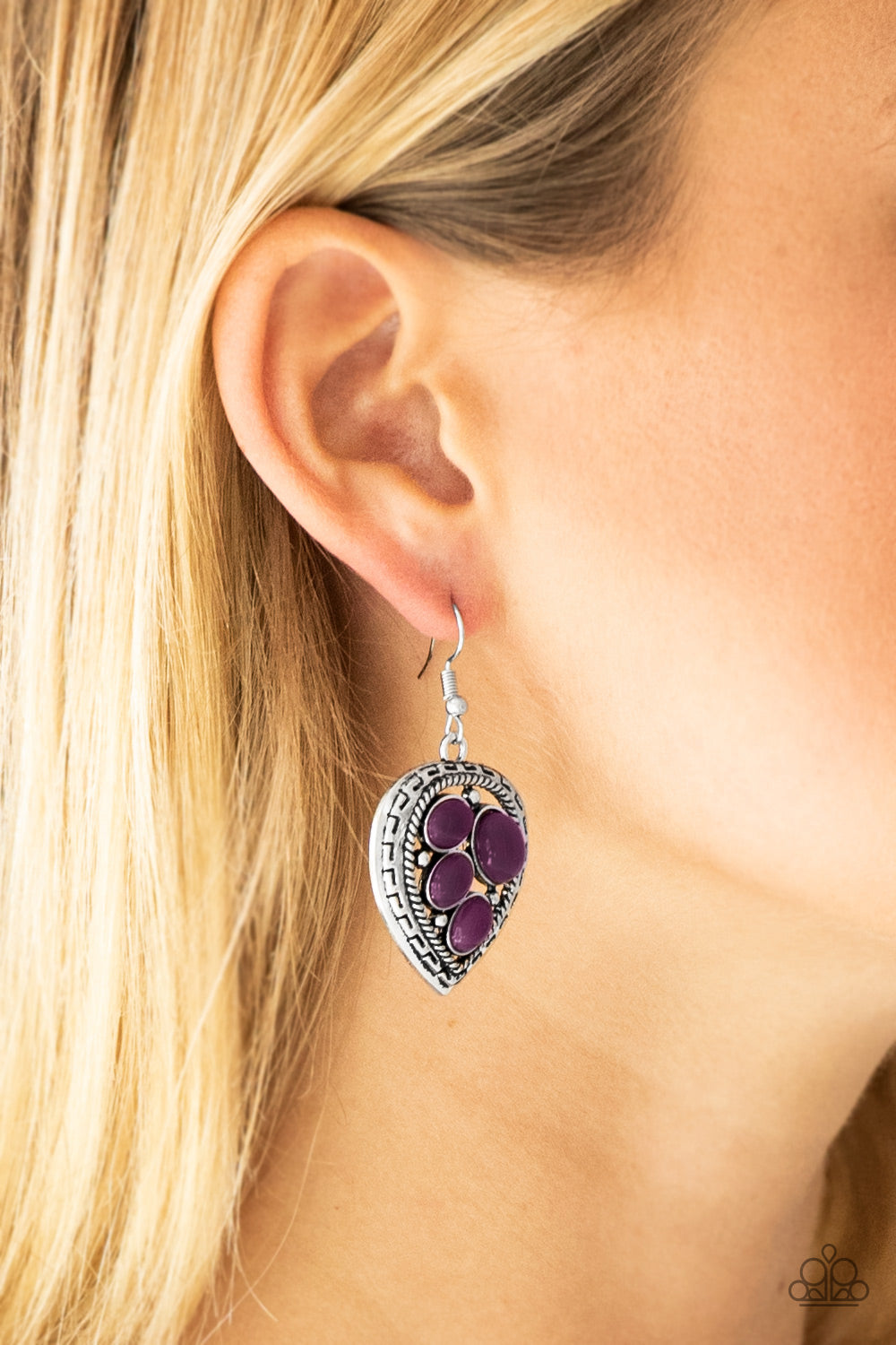 Paparazzi ♥ Wild Heart Wonder - Purple ♥ Earrings
