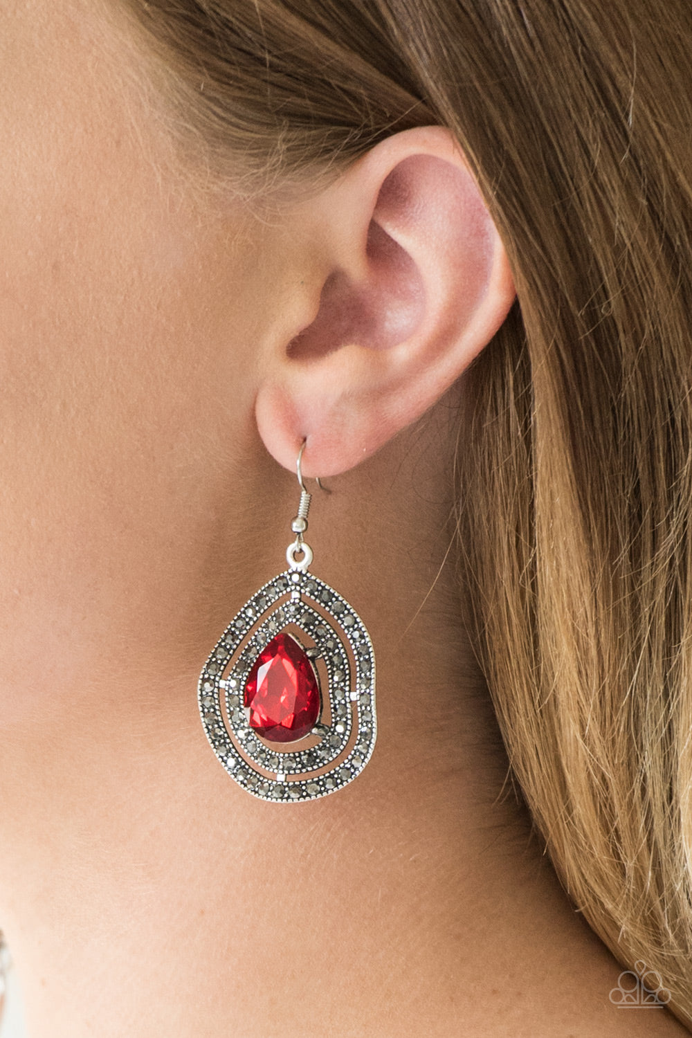 Paparazzi ♥ Royal Squad - Red ♥ Earrings