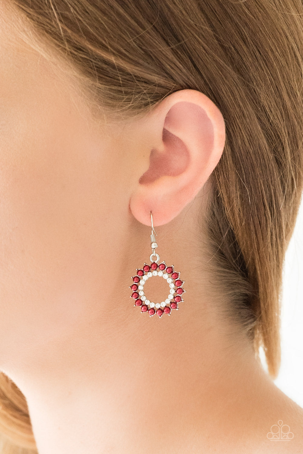 Paparazzi ♥ Wreathed in Radiance - Red ♥ Earrings