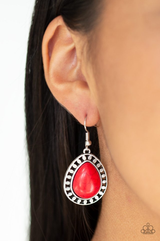 Paparazzi ♥ Sahara Serenity - Red ♥ Earrings