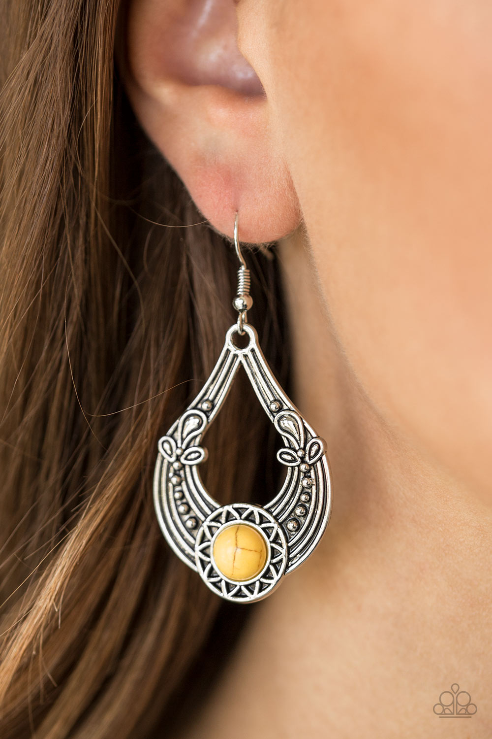 Paparazzi ♥ Sol Sonata - Yellow ♥ Earrings