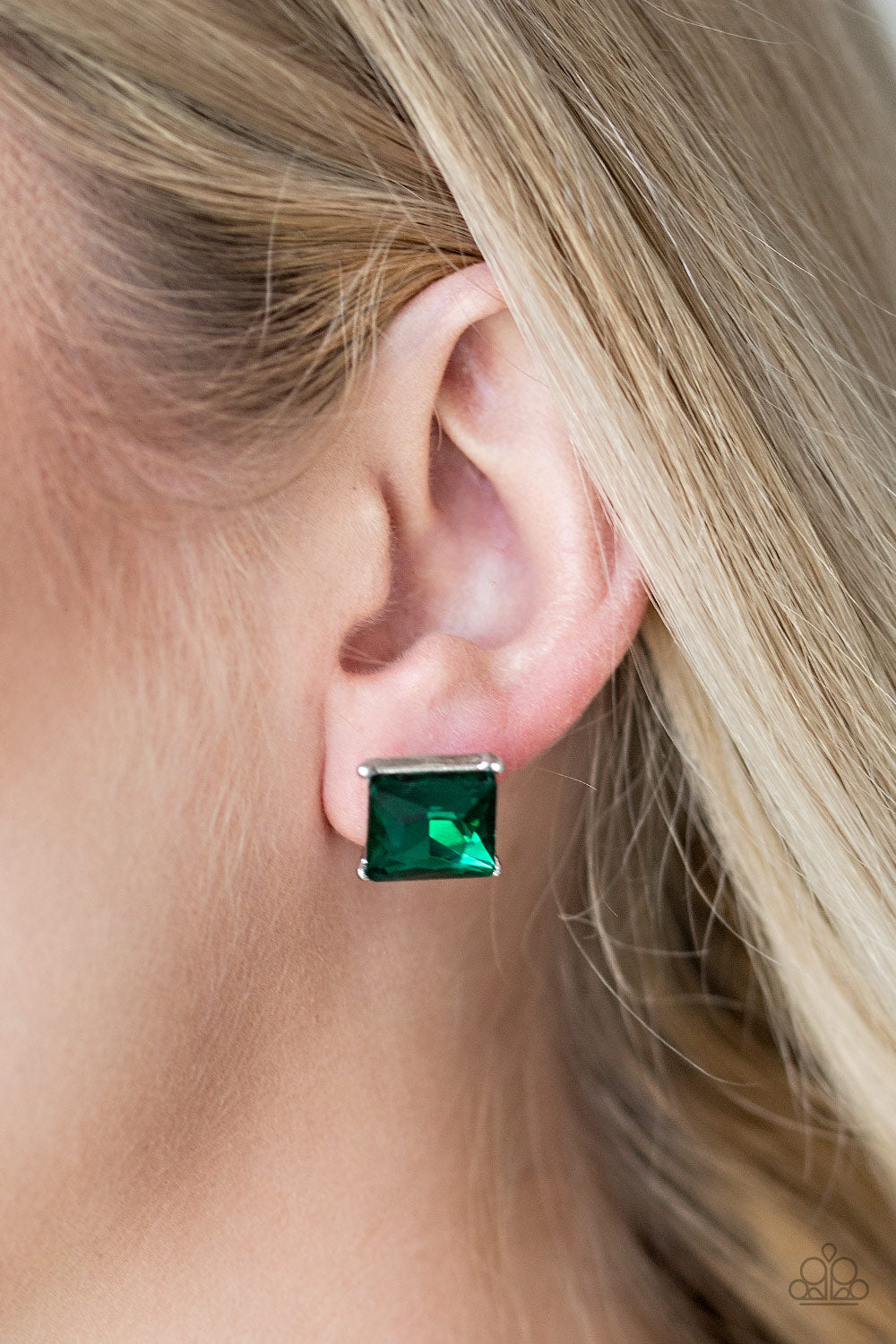 Paparazzi ♥ The Big Bang - Green ♥ Post Earrings