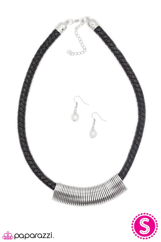 Paparazzi ♥ Adventure Awaits - Black Necklace ♥ Necklace