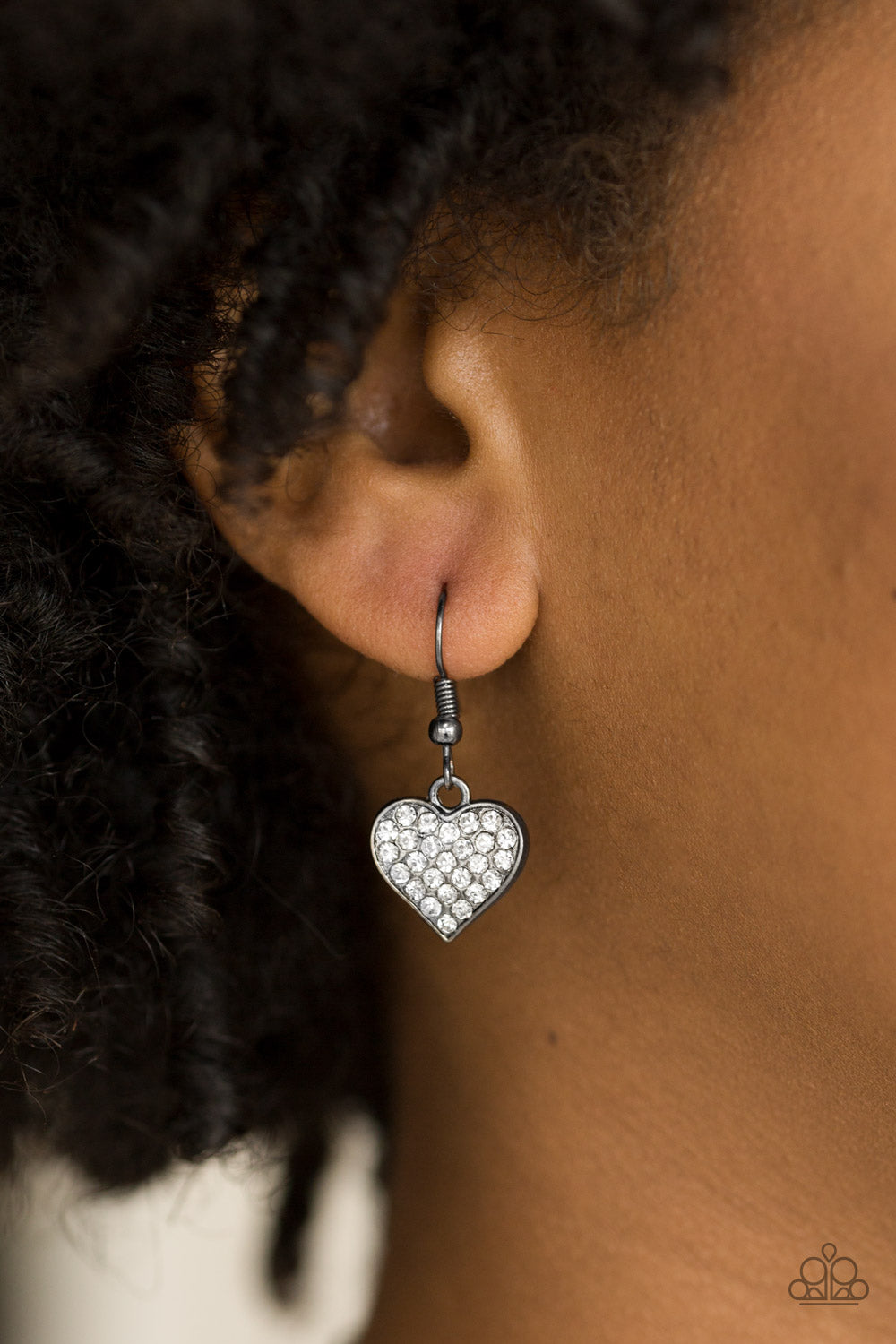 Paparazzi ♥ Harvard Hearts - Black ♥ Necklace