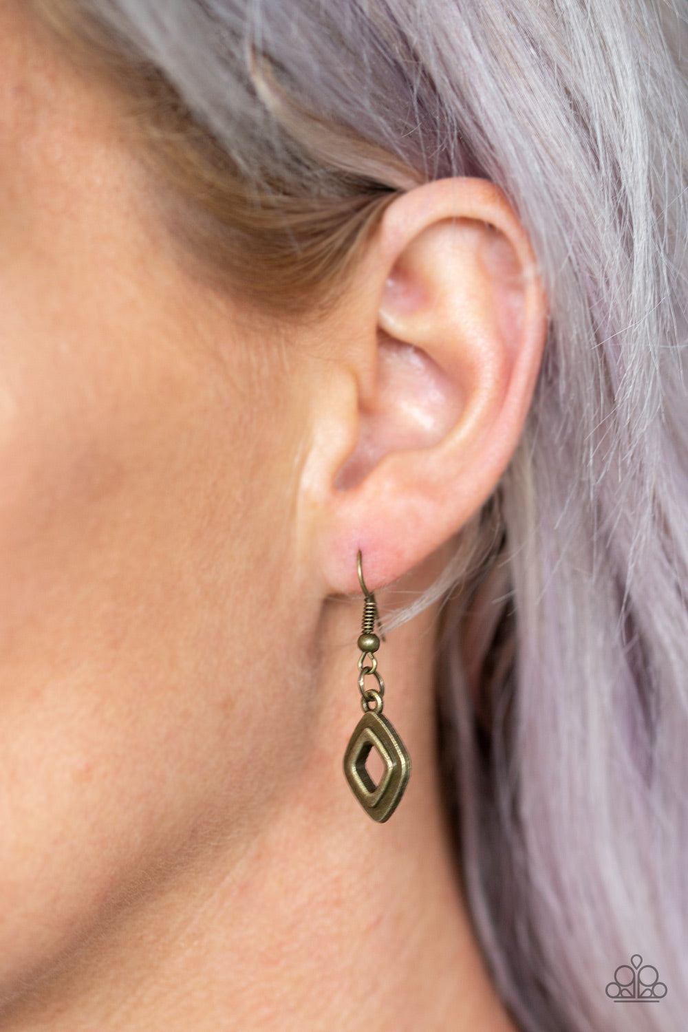 Paparazzi ♥ Geocentric - Brass ♥ Necklace