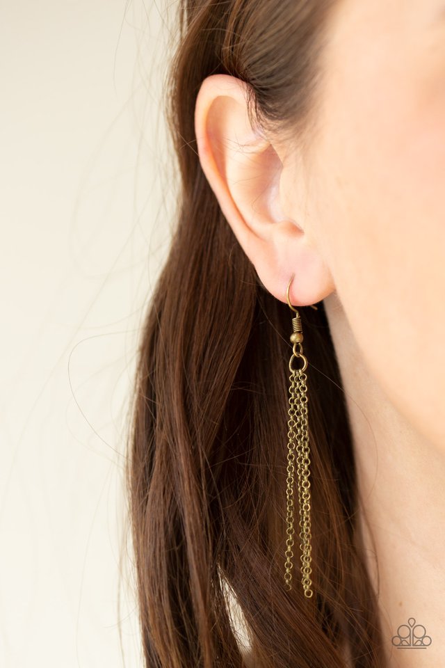 Paparazzi ♥ Prehistoric Drama - Brass ♥ Necklace