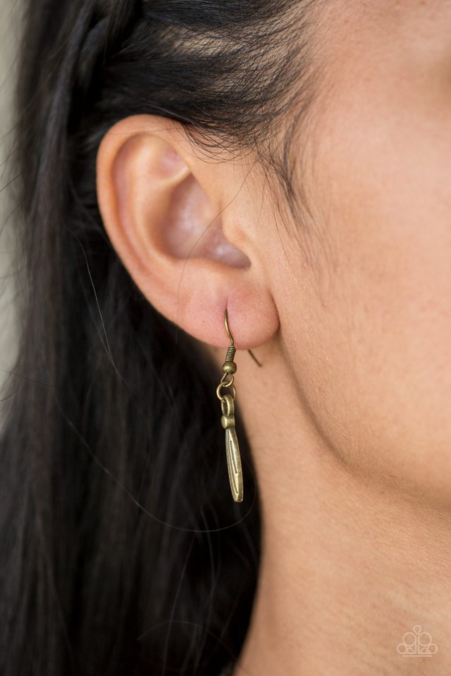 Paparazzi ♥ Eastern Empress - Brass ♥ Necklace