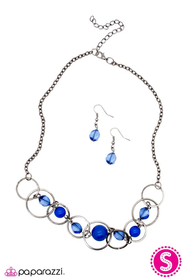 Paparazzi ♥ Riddle Me This - Blue ♥ Necklace