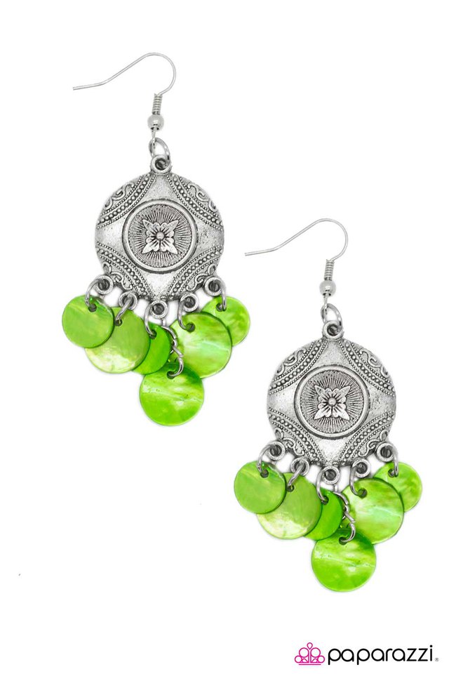 Paparazzi ♥ So Far, So Good - Green ♥ Earrings