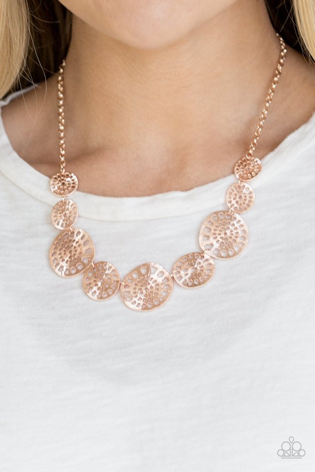 Paparazzi ♥ Your Own Free WHEEL - Rose Gold ♥ Necklace