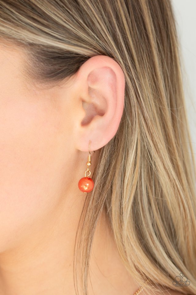 Paparazzi ♥ Belle of the BALLROOM - Orange ♥ Necklace