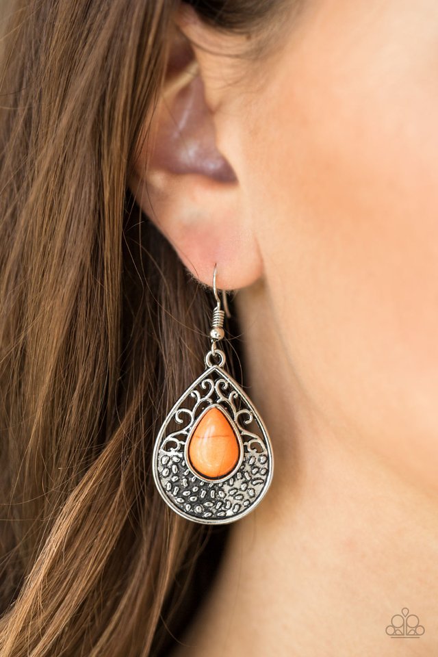 Paparazzi ♥ Tucson Tunes - Orange ♥ Earrings