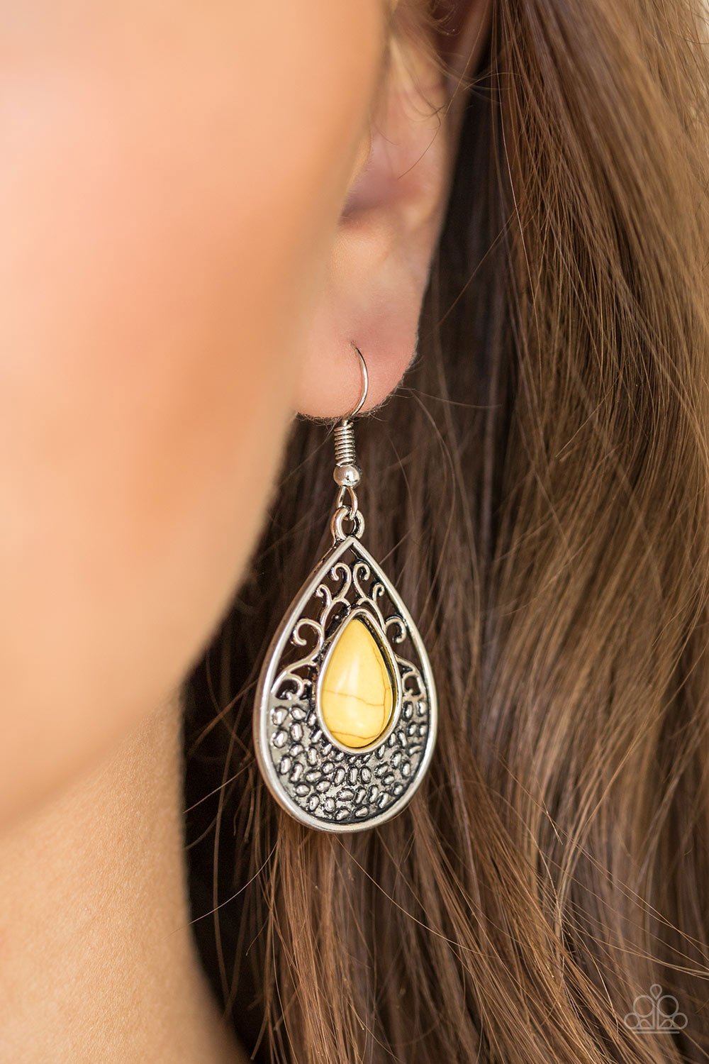 Paparazzi ♥ Tucson Tunes - Yellow ♥ Earrings
