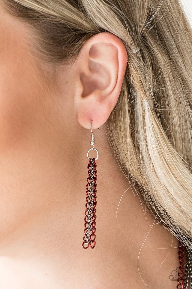 Paparazzi ♥ Colorful Calamity - Red ♥ Necklace