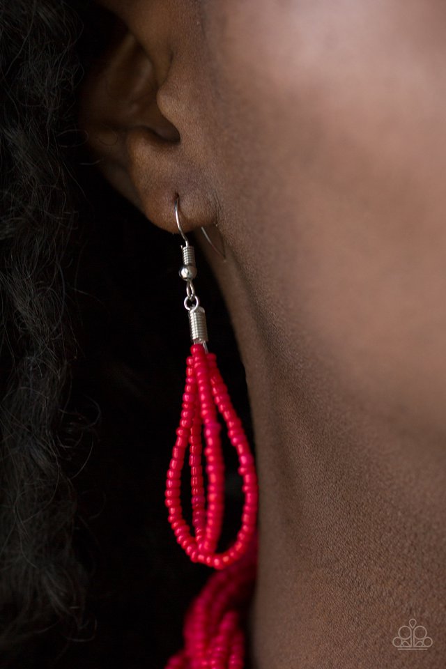 Paparazzi ♥ Brazilian Brilliance 2 - Red ♥ Necklace