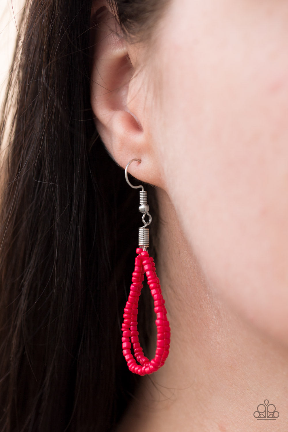 Paparazzi ♥ Bora Bombora - Red ♥ Necklace