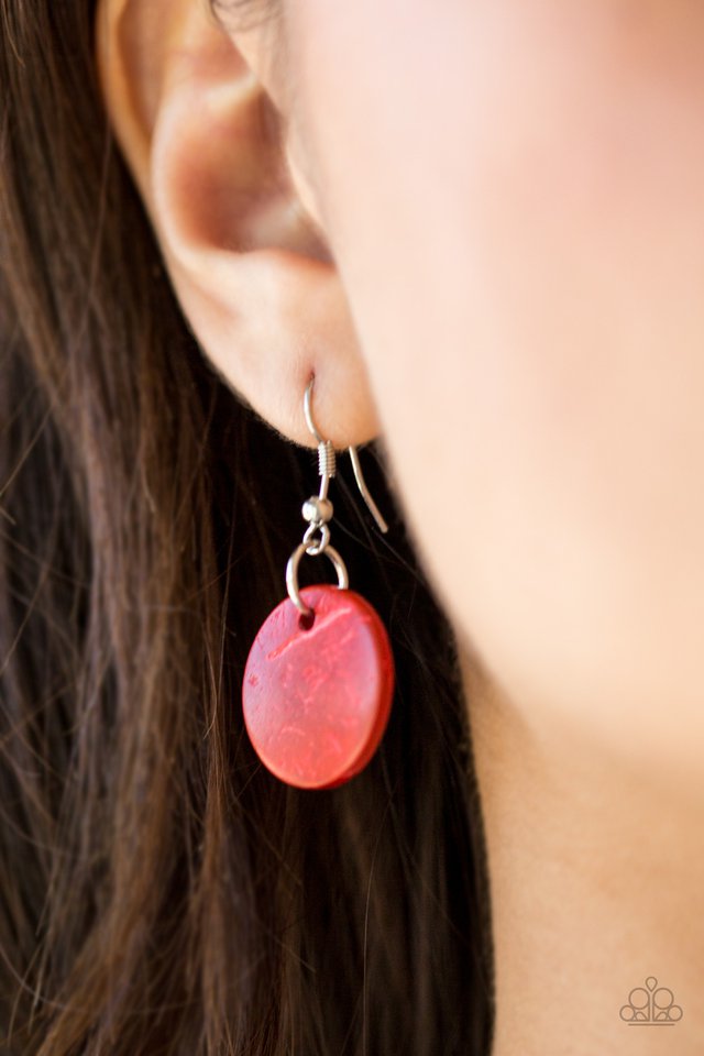 Paparazzi ♥ Catalina Coastin - Red ♥ Necklace