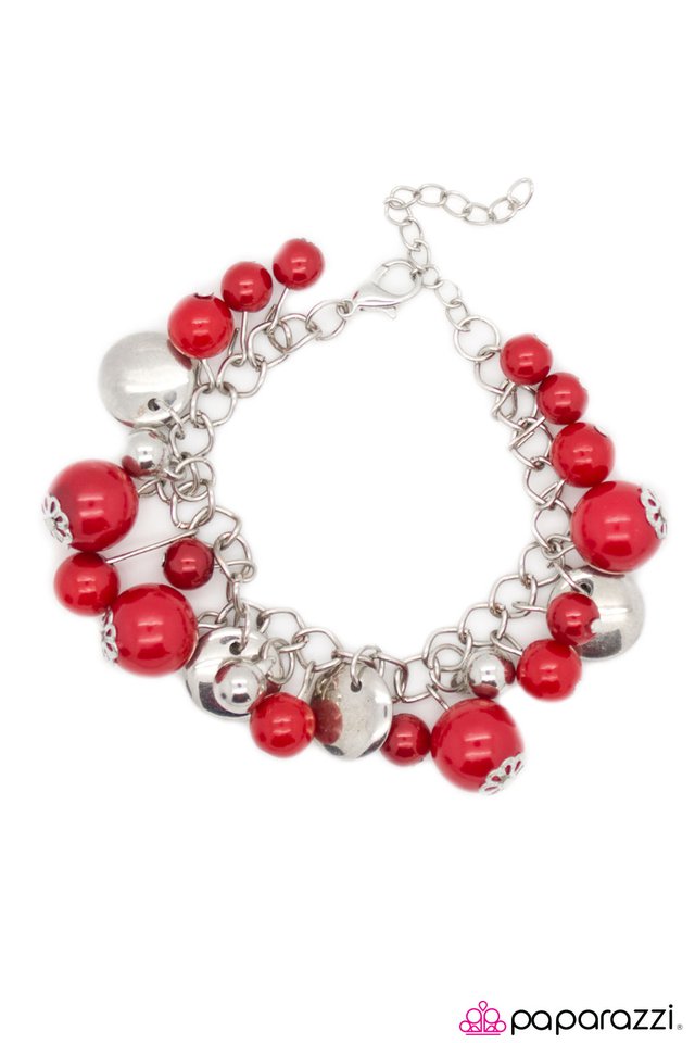 Paparazzi ♥ A Nighttime Stroll - Red ♥ Bracelet