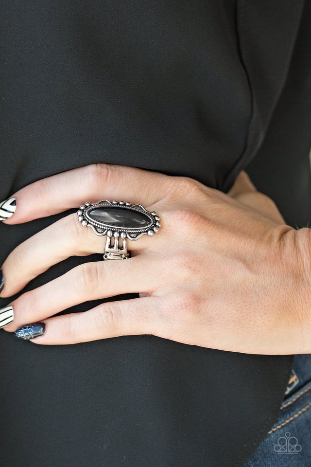 Paparazzi ♥ Leave No Trace - Black ♥ Ring