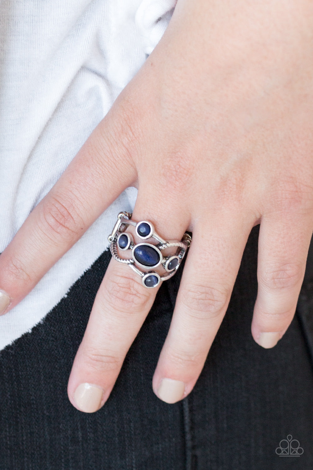 Paparazzi ♥ Moon Mood - Blue ♥ Ring