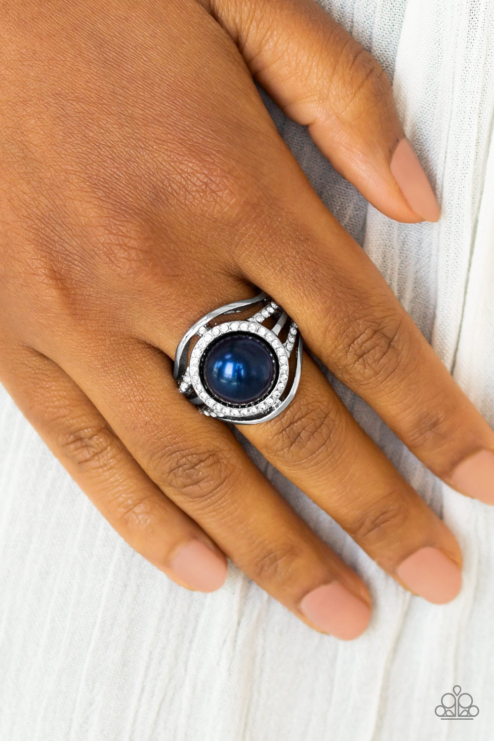 Paparazzi ♥ Pampered In Pearls - Blue ♥ Ring