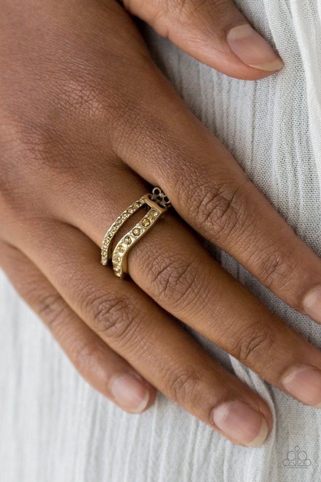 Paparazzi ♥ Elite Squad - Brass ♥ Ring