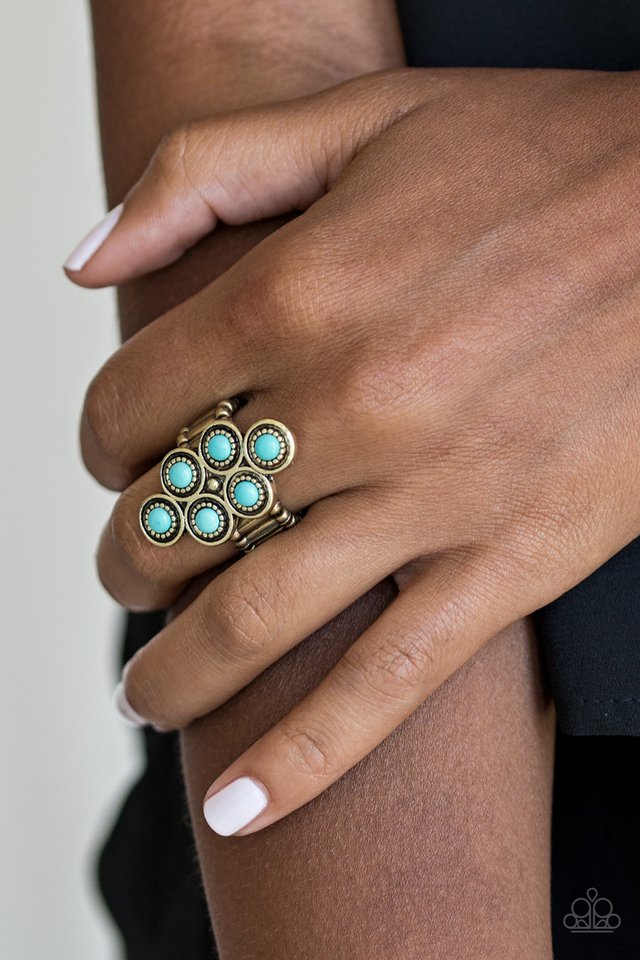 Paparazzi ♥ River Rock Rhythm - Brass ♥ Ring