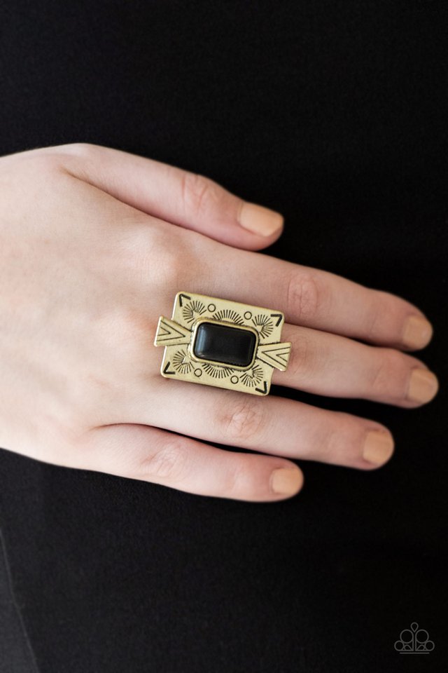 Paparazzi ♥ So Smithsonian - Brass ♥ Ring