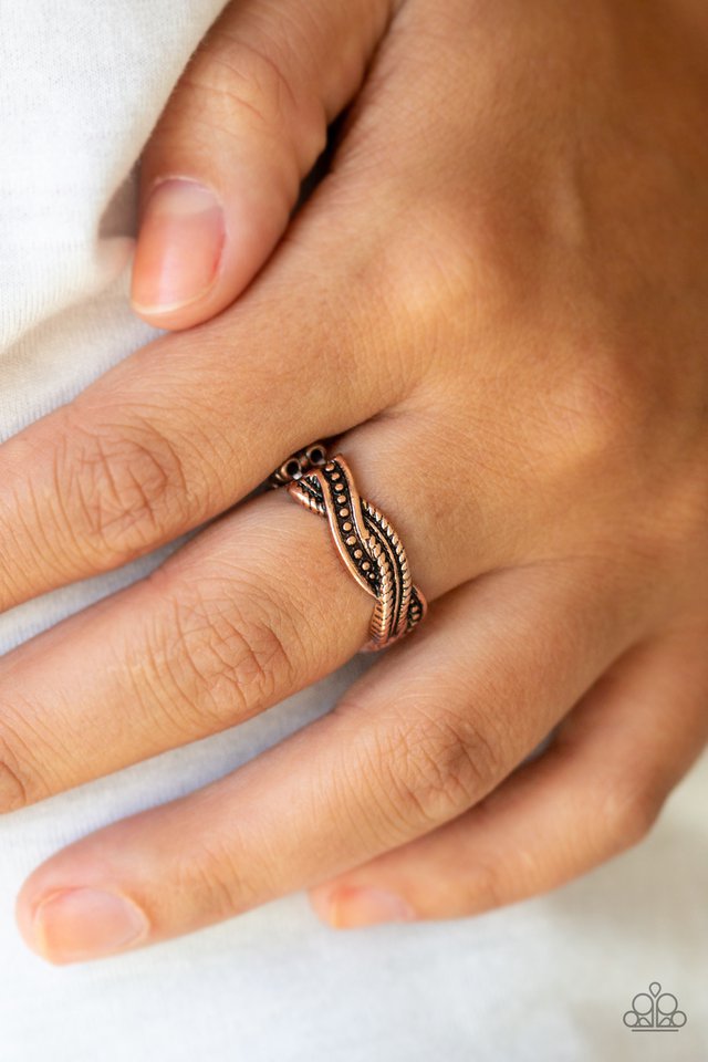 Paparazzi ♥ Texture Tango - Copper ♥ Ring