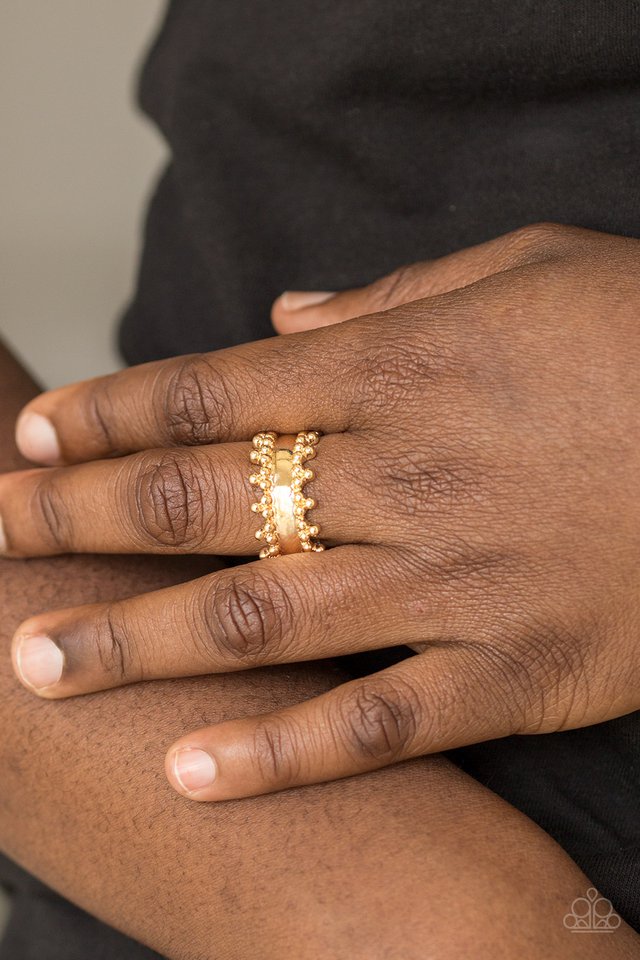 Paparazzi ♥ Heavy Metal Muse - Gold ♥ Ring