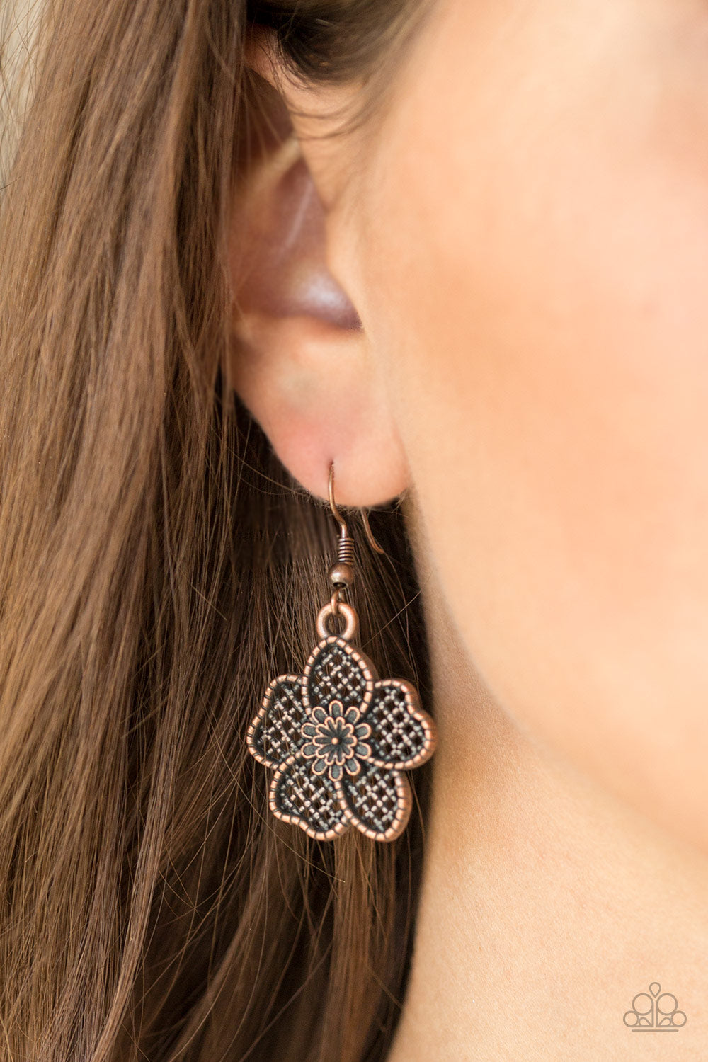 Paparazzi ♥ Petunia Paradise - Copper ♥ Necklace