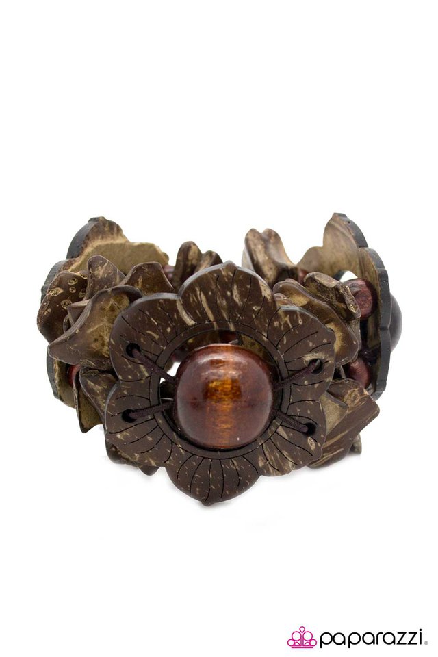 Paparazzi ♥ Its All WOOD - Brown ♥ Bracelet