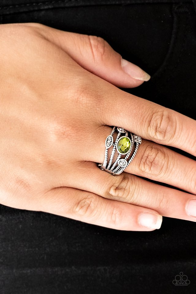 Paparazzi ♥ Cosmic Combo - Green ♥ Ring