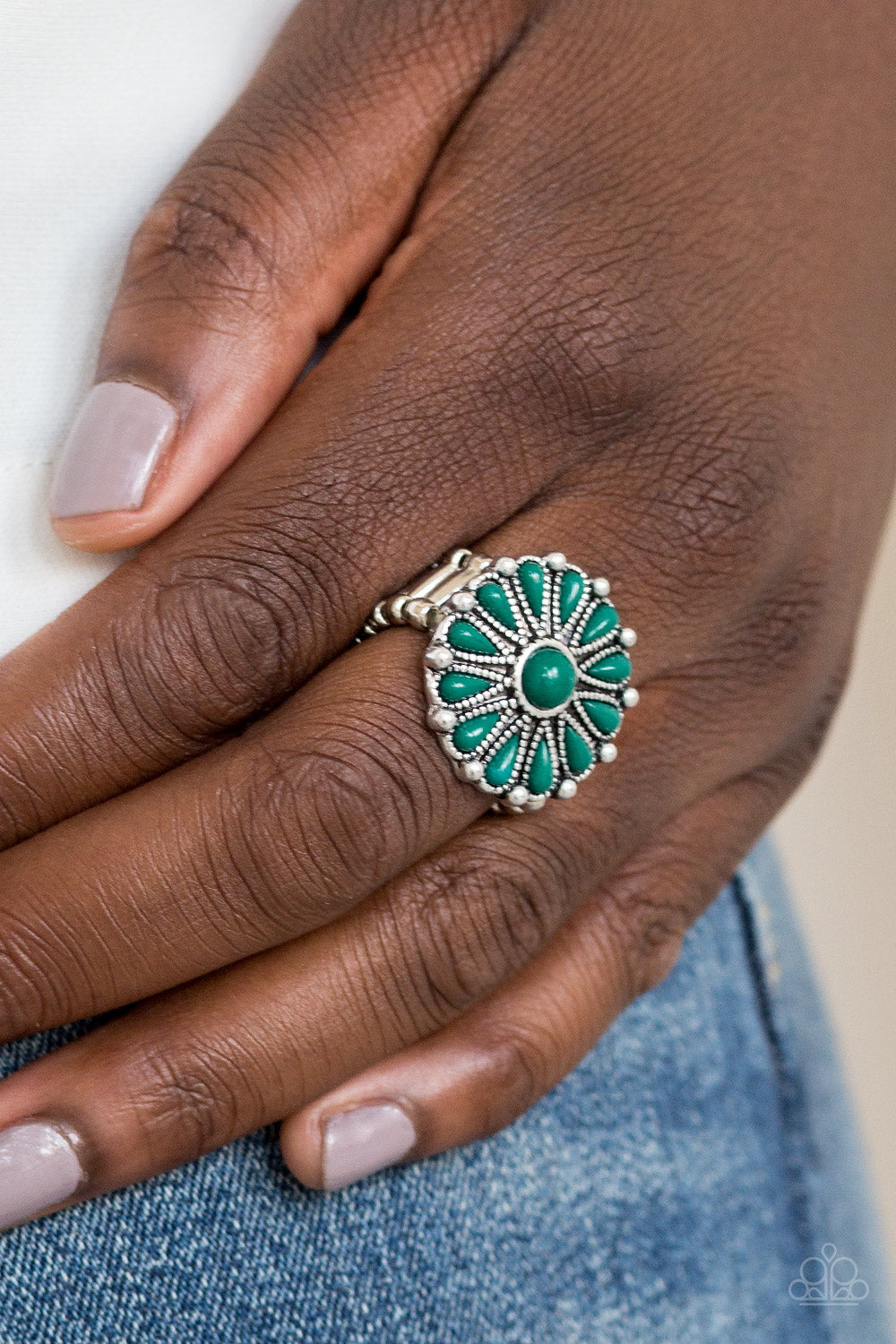 Paparazzi ♥ Poppy Pop-tastic - Green ♥ Ring